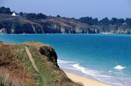 France, Morbihan (56), Belle-Île, la plage des Grands Sables