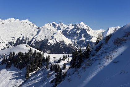 France, Haute-Savoie (74), Arâches-la-Frasse, station de ski Les Carroz d'Arâches