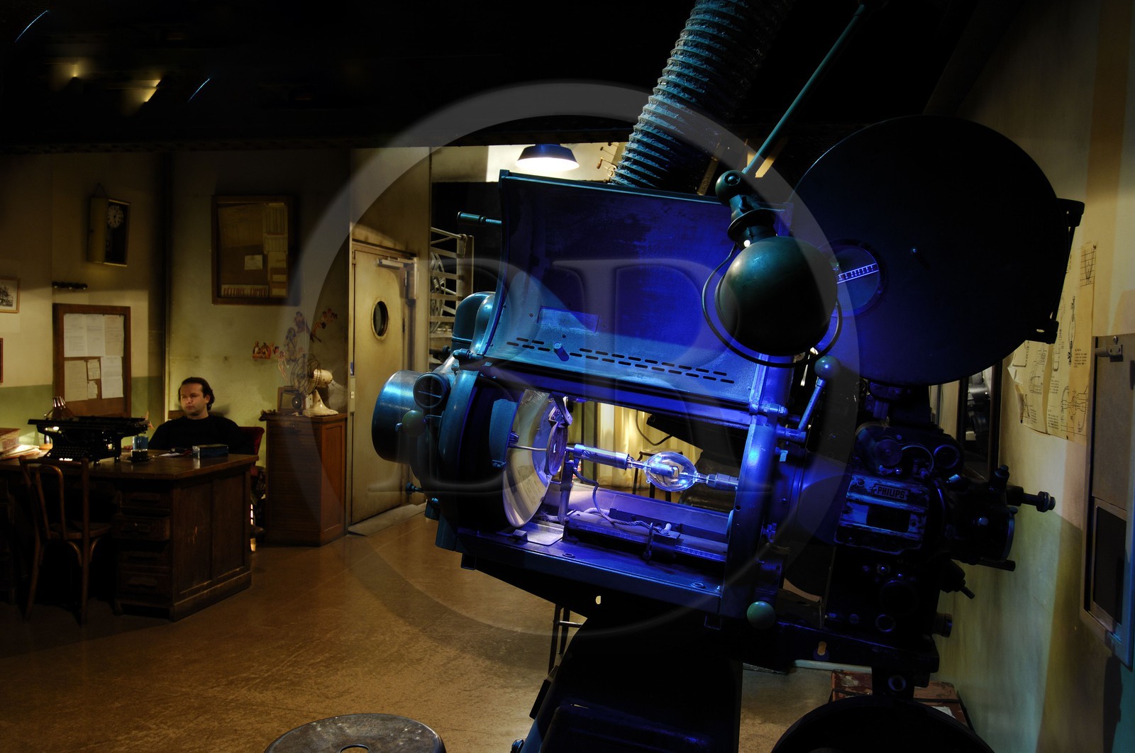 France, Paris (75), le Grand Rex boulevard Poissonnière, les Etoiles du Rex, salle du projectionniste