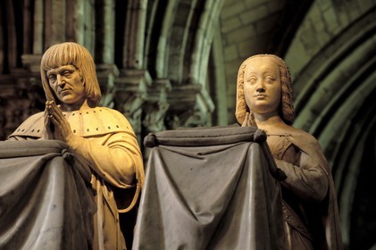 France, Seine-Saint-Denis (93), Saint-Denis, la basilique, mausolée de Anne de Bretagne et Louis 12