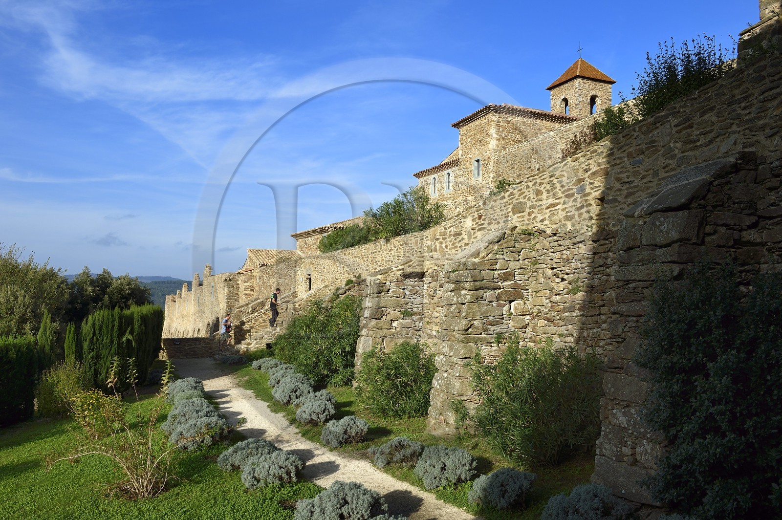 France, Var (83), Massif des Maures, Collobrières, chartreuse de la Verne, enceinte extérieure