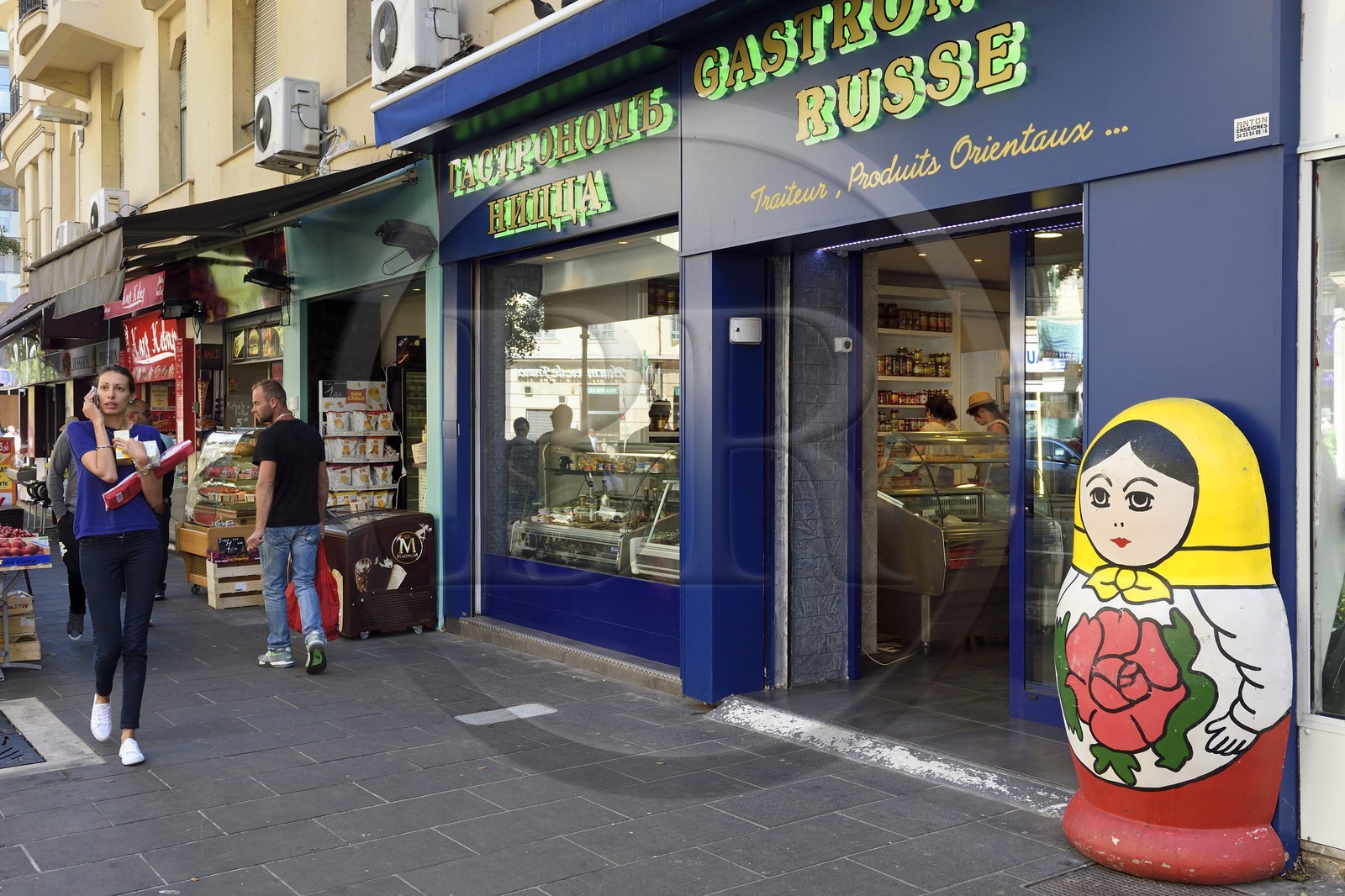 France, Alpes-Maritimes (06), Nice, l'épicerie russe Gastronom