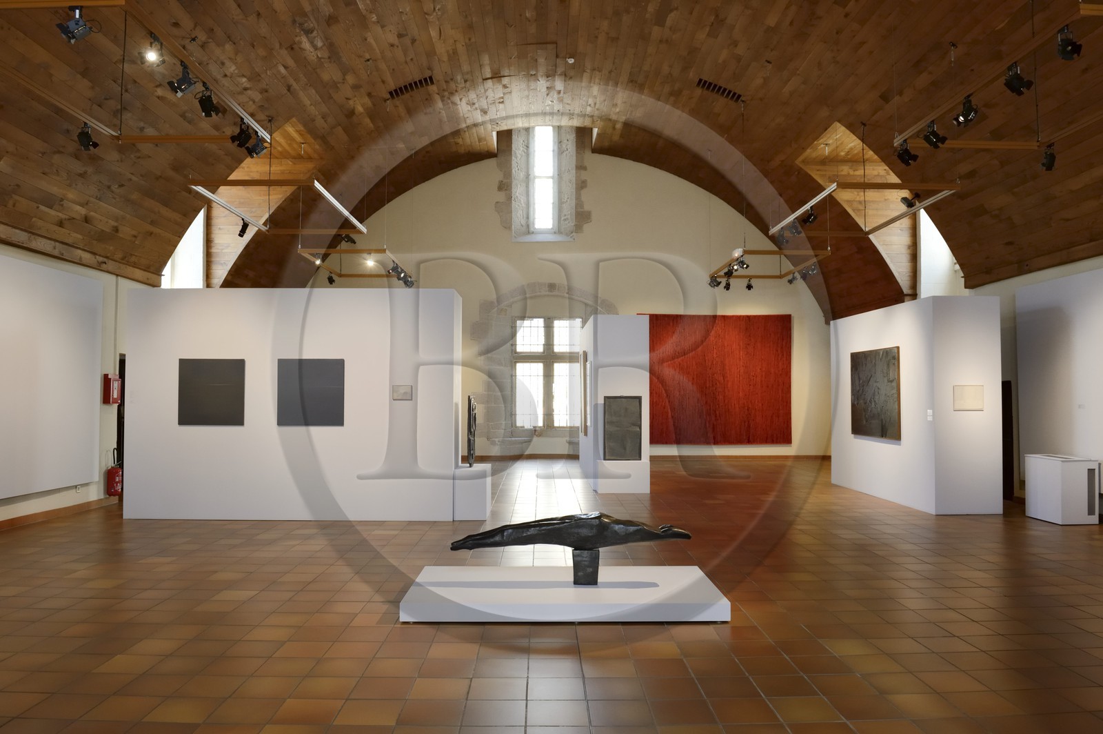 France, Morbihan (56), Golfe du Morbihan, Vannes, La Cohue, à l'étage siègeait le palais de la justice ducale jusqu'en 1796 et à partir de 1675 le parlement de Bretagne exilé à Vannes y tint séances, actuellement musée des Beaux-Arts