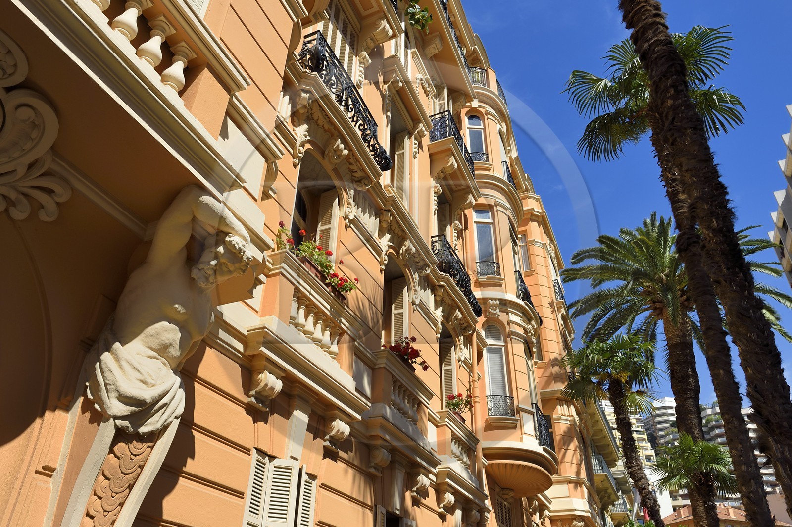 Principality of Monaco, Monaco, la Condamine district, rue Pr. Florestine, former Hotel des Etrangers that was one of the first in Monaco