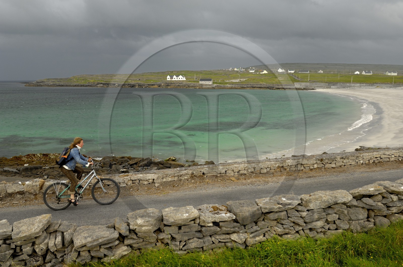 Irlande, Comté de Galway, Aran Islands, Inishmore, baie de Kilmurvey