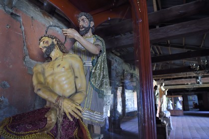 Philippines, province de Pampanga, Bacolor, église paroissiale San Guillermo