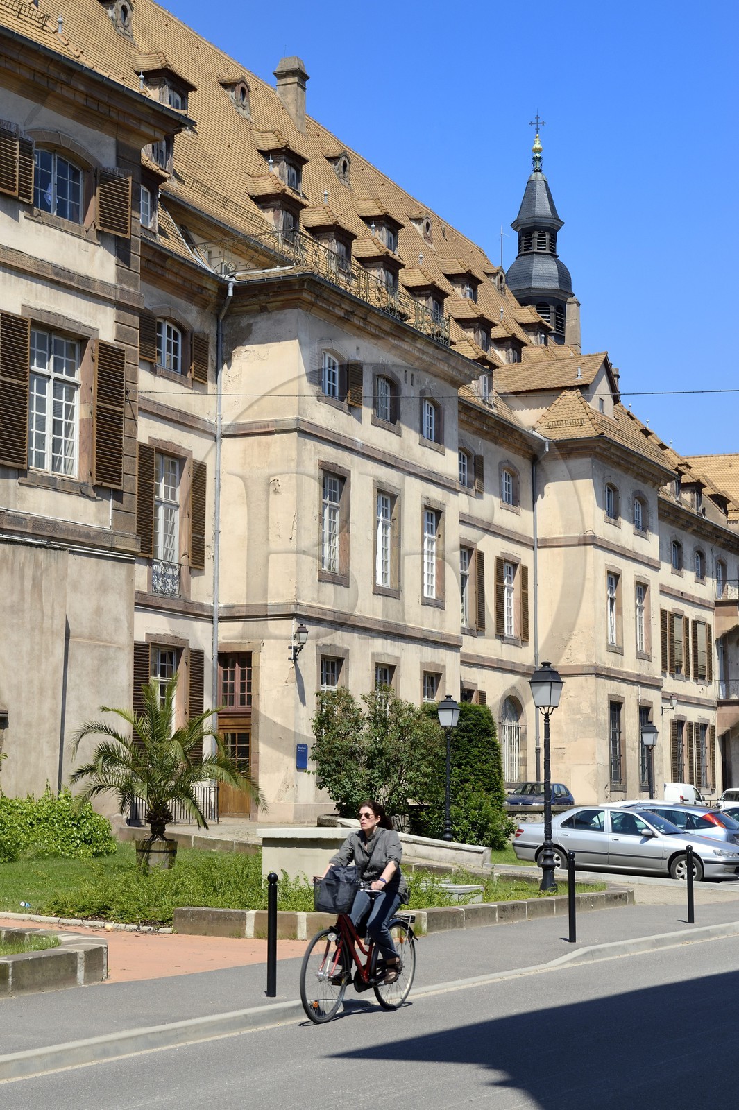 France, Bas Rhin, Strasbourg, the Hopital Civil (Civil Hospital), main and historical site of the University Hospitals of Strasbourg, the main historical building rebuilt in the 18h century