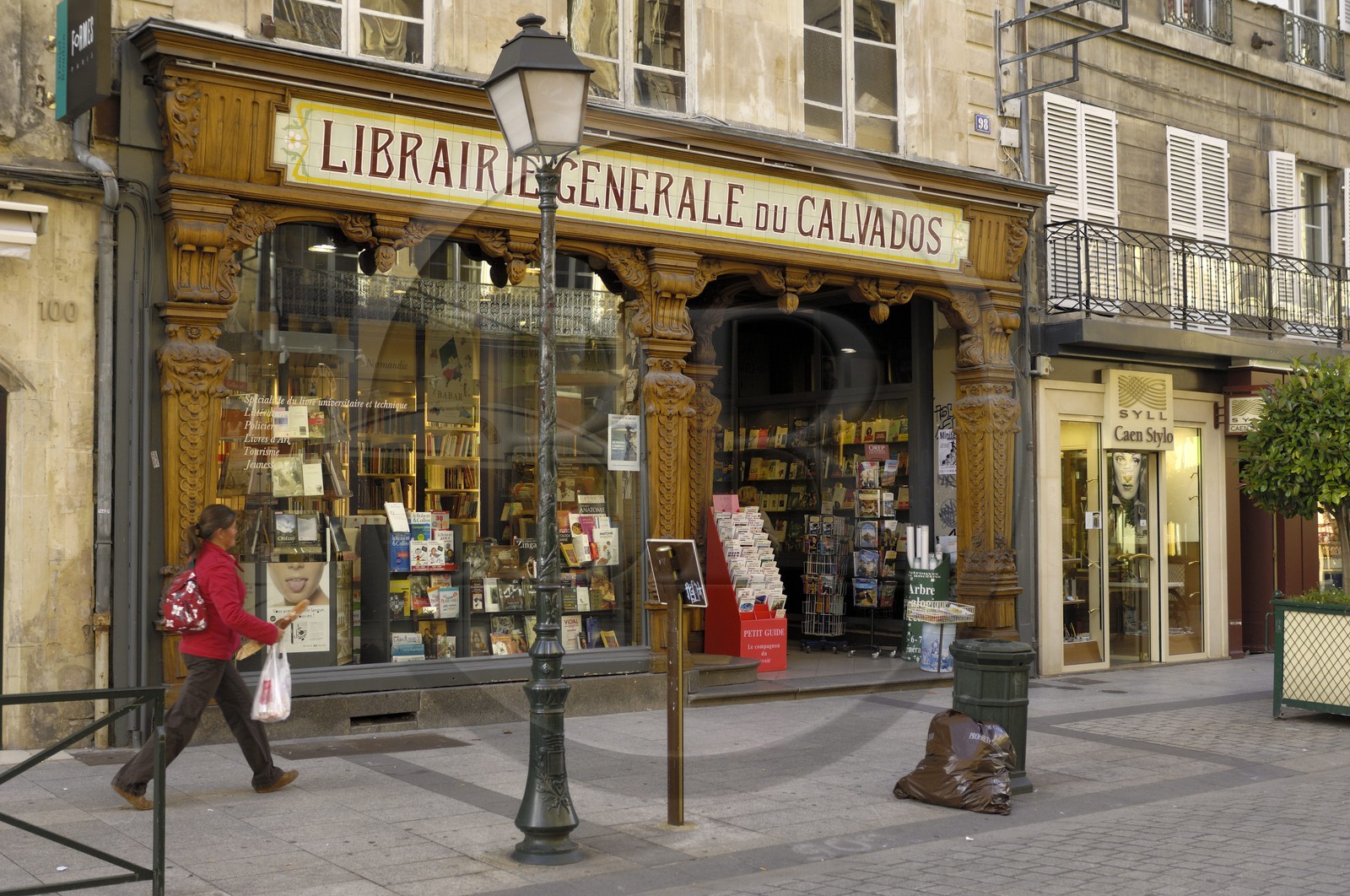 France, Calvados (14), Caen, librairie rue Saint-Pierre