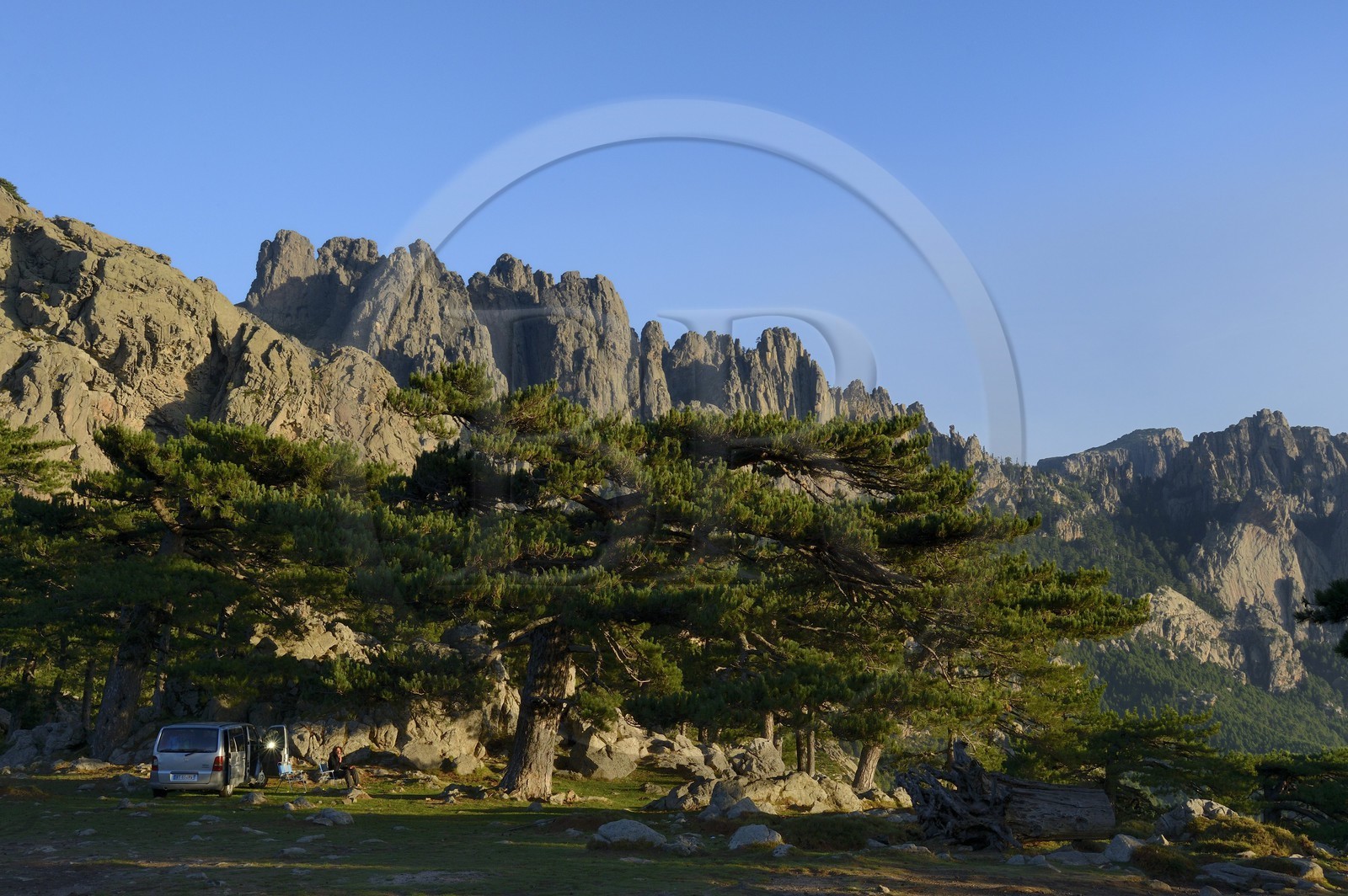 France, Corse-du-Sud (2A), Alta Rocca, Aiguilles de Bavella, Col de Bavella (1318 m)