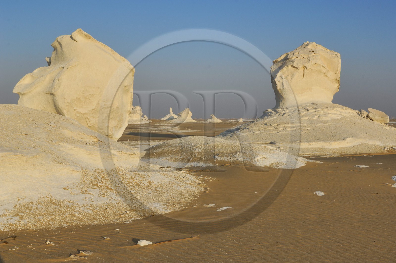 Egypte, désert libyque, le Désert Blanc au nord de Farafra