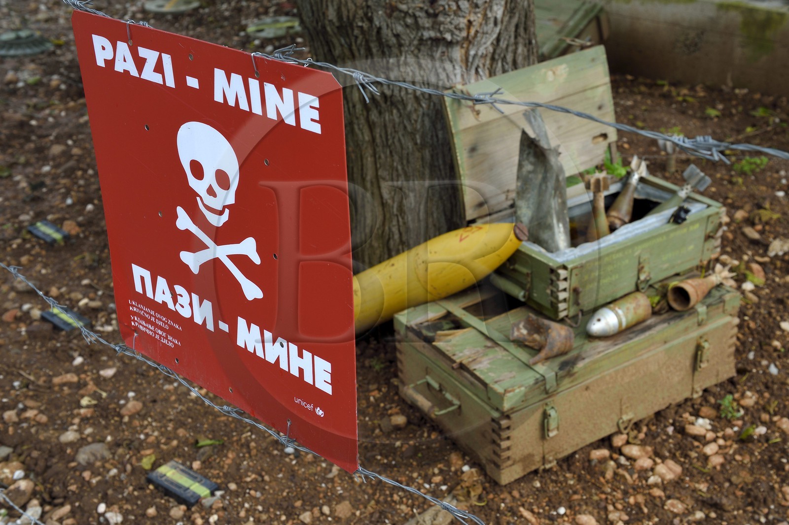 Bosnie-Herzégovine, Sarajevo, musée du Tunnel de Sarajevo, munitions utilisées pendant la guerre de 1992 à 1996