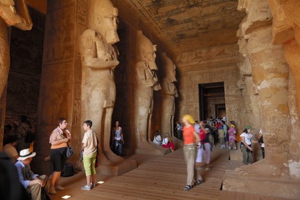 Egypt, Upper Egypt, Nubia, Abu Simbel, site listed as World Heritage by UNESCO, Ramesses II Temple