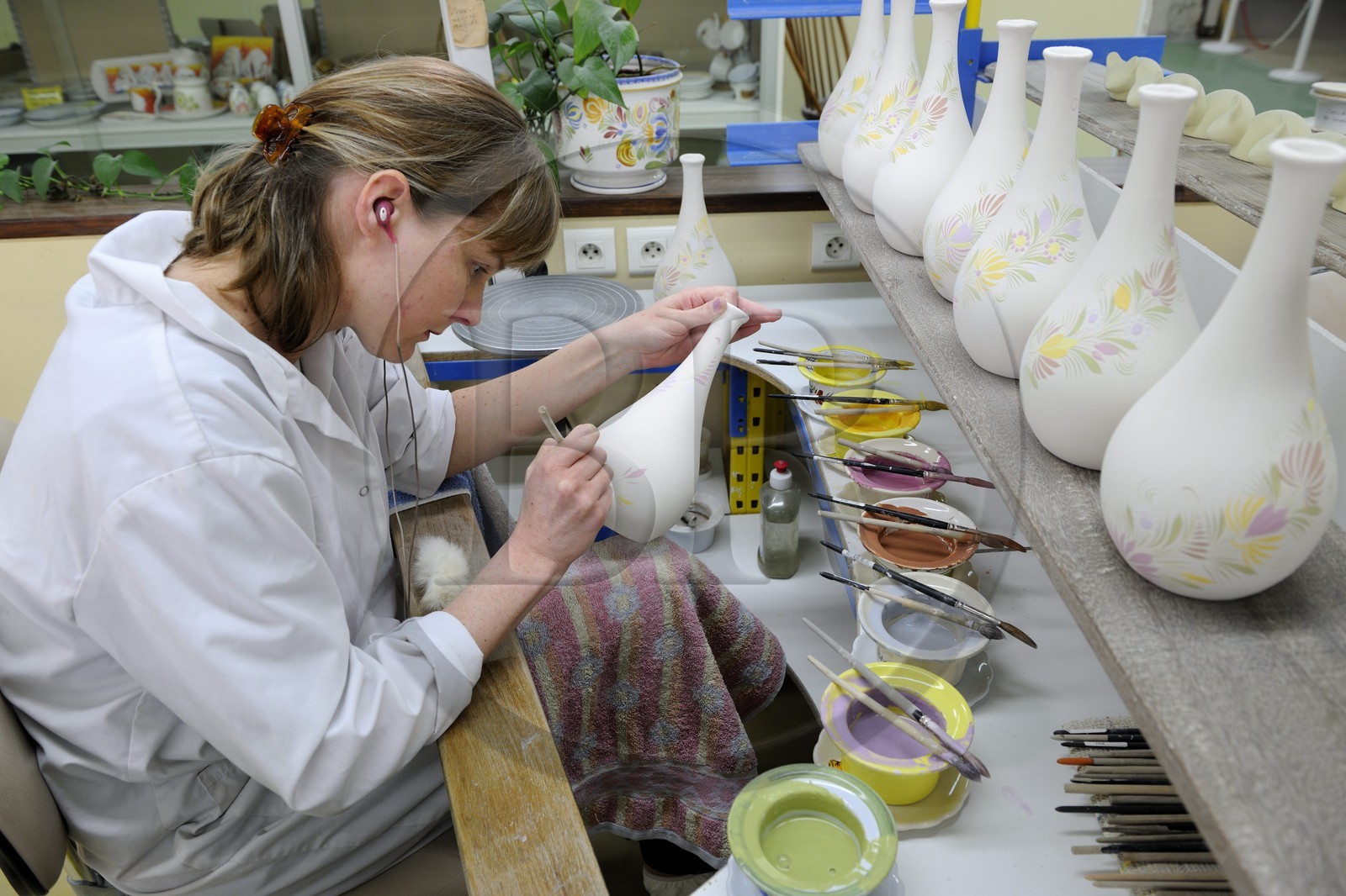 France, Finistère (29), Quimper, la faïencerie HB Henriot