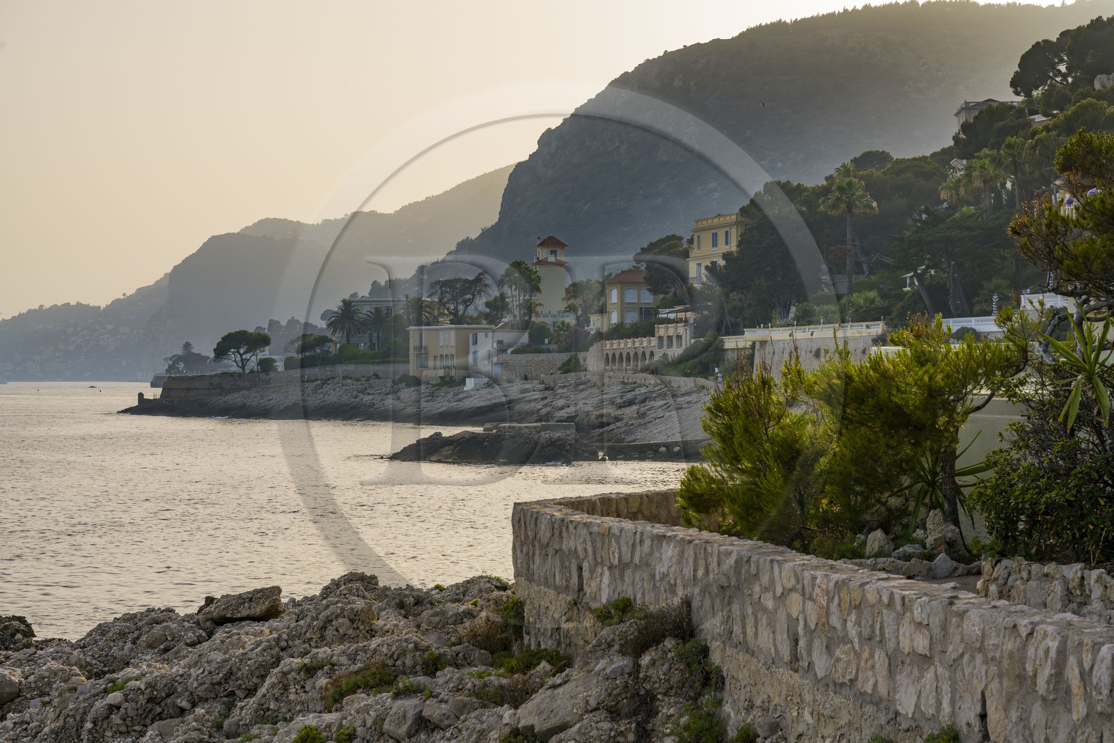 France, Alpes-Maritimes (06), Cap d'Ail, villas de luxe vers le Cap Mala