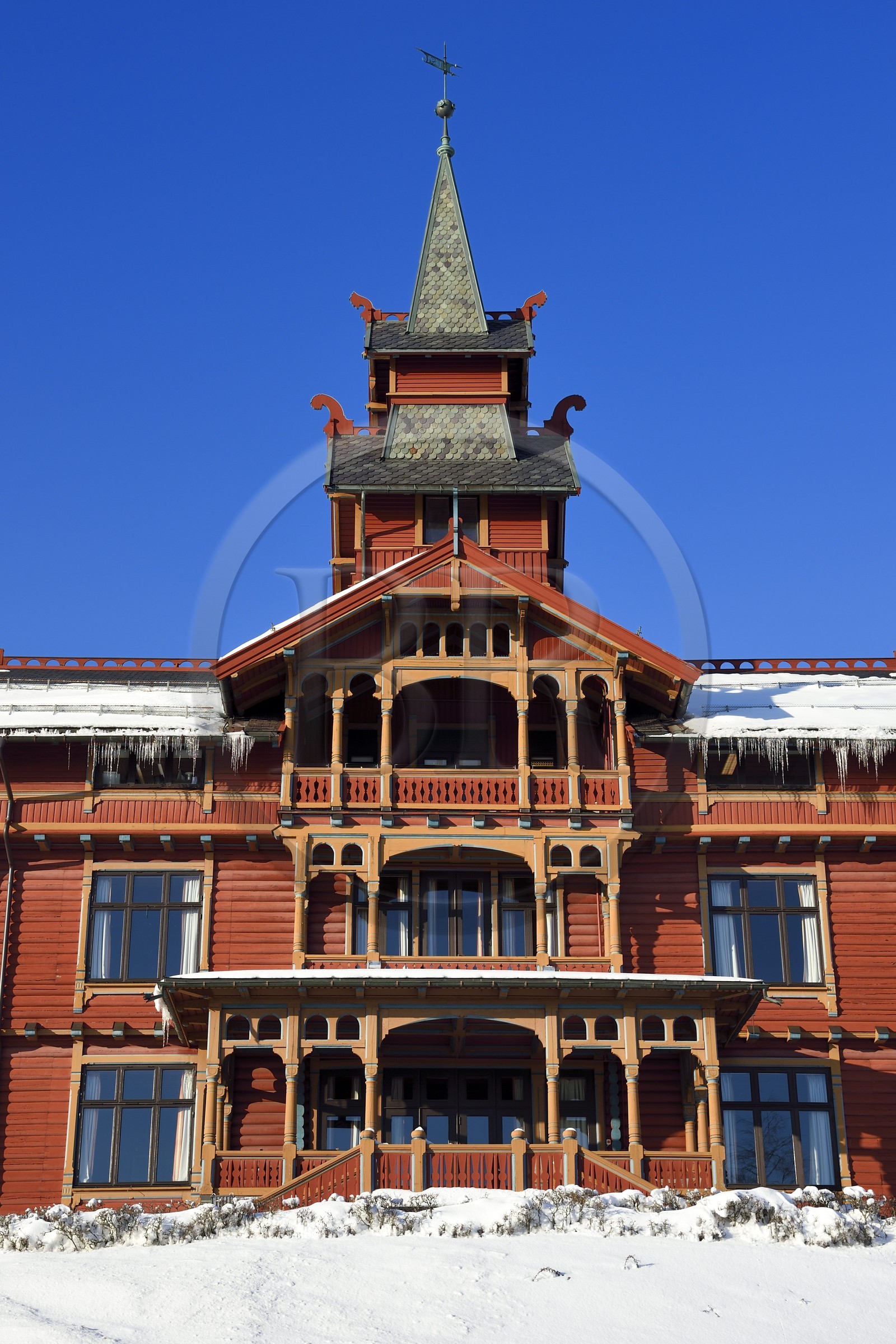Norvège, Oslo, quartier de Holmenkollen, Hotel Scandic Holmenkollen Park