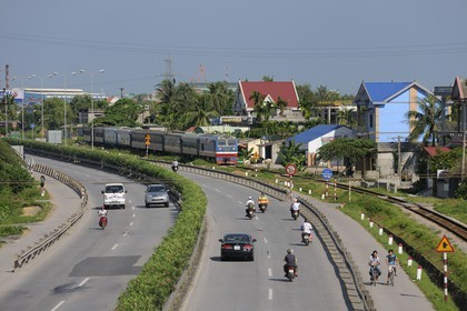 Vietnam, train de jour de Haiphong à Hanoï