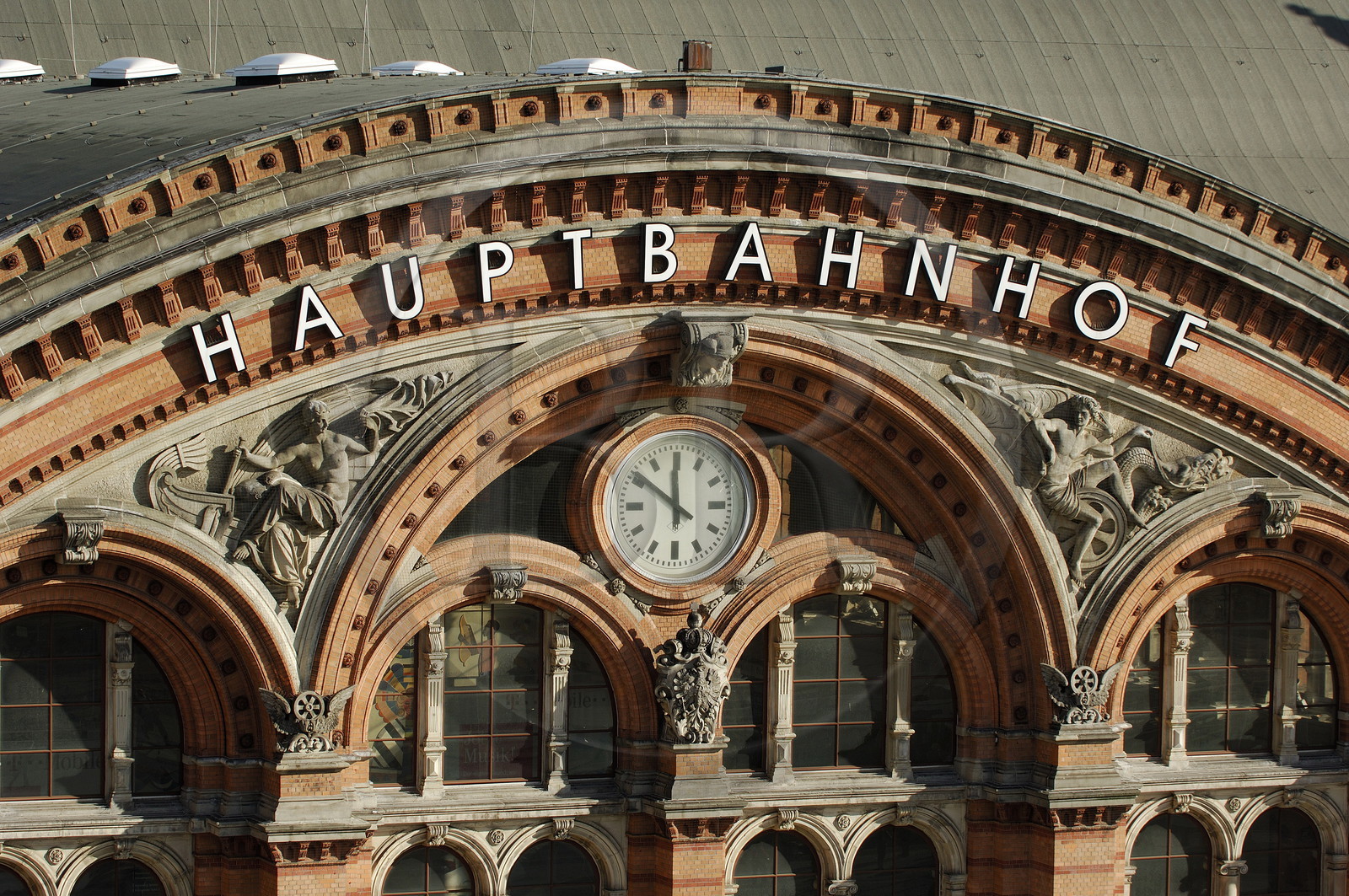 Allemagne, Breme (Bremen), facade de la gare centrale