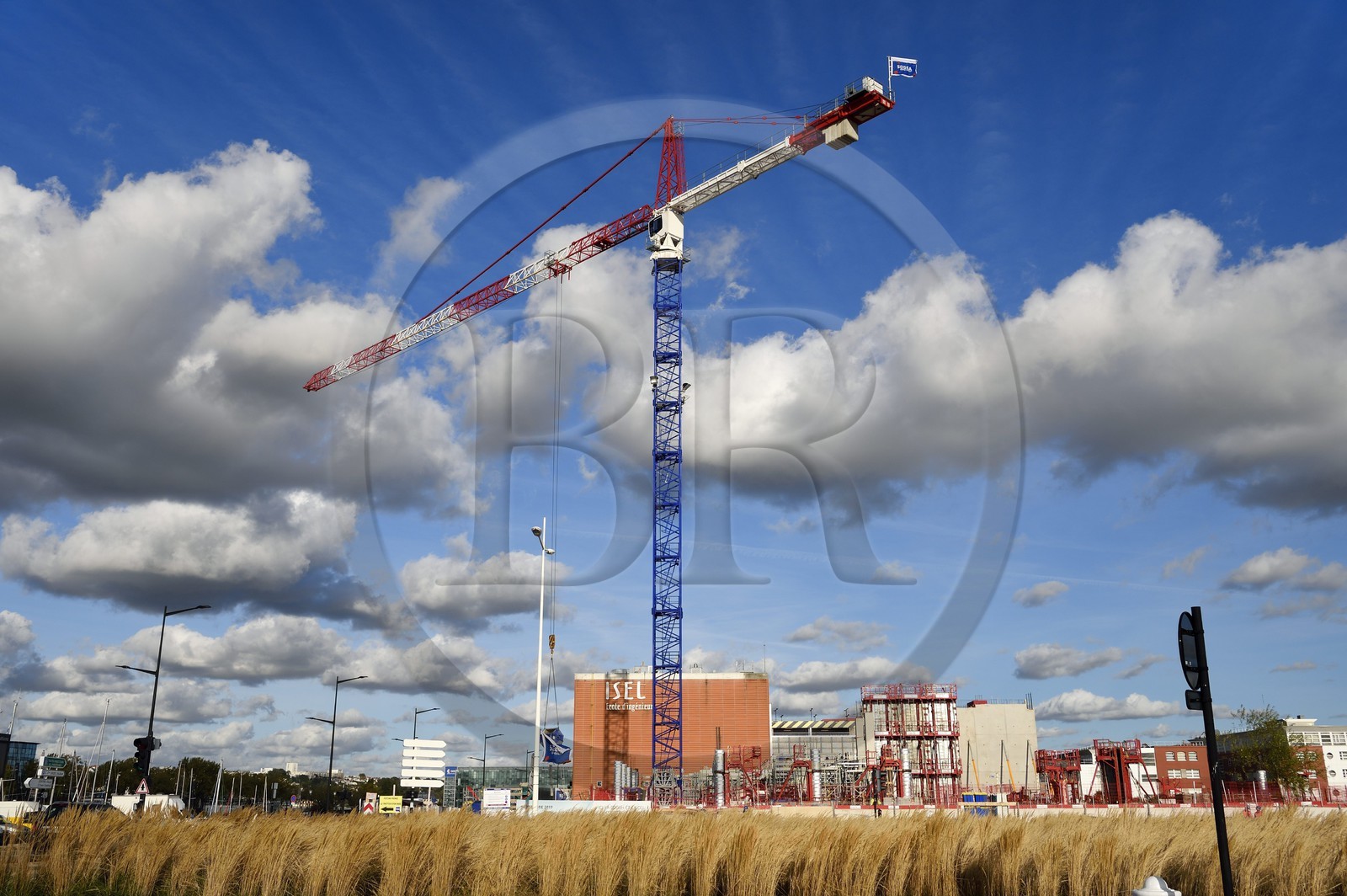 France, Seine Maritime, Le Havre, docks area still in transformation and under construction, the ISEL engineering school