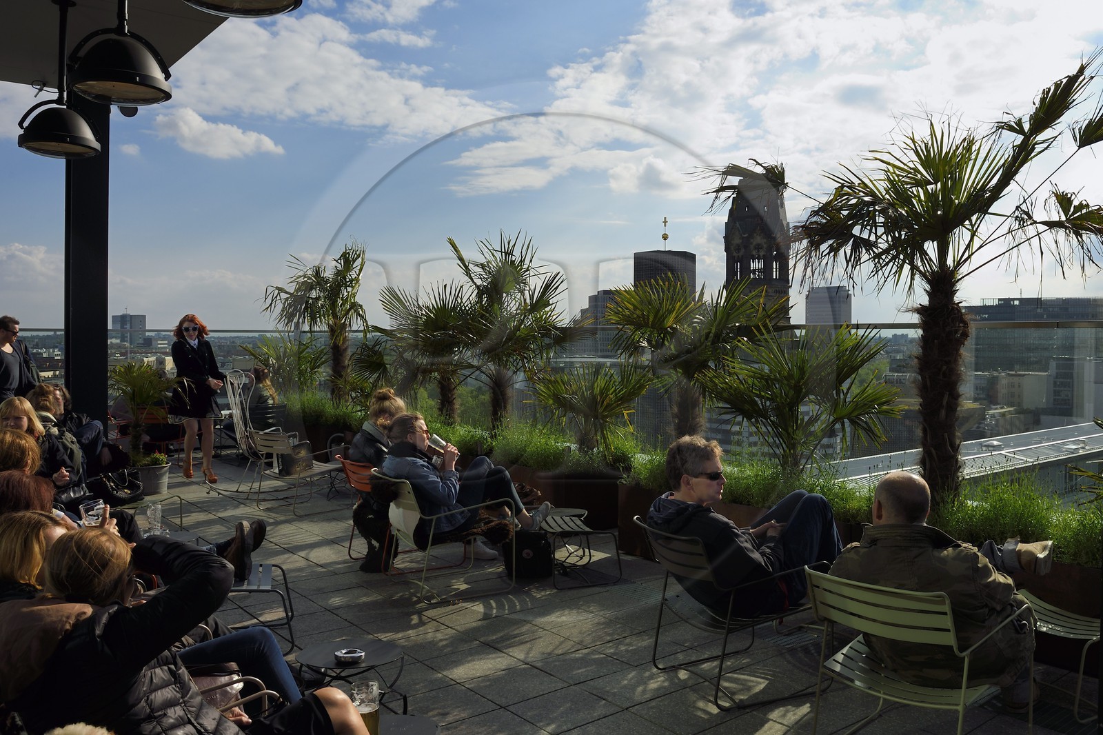 Allemagne, Berlin, quartier Tiergarten, Neni Berlin restaurant et monkey bar dans l'immeuble Bikini