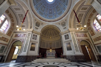 France, Corse-du-Sud (2A), Ajaccio, Palais Fesch, la chapelle impériale construite sous Napoléon III