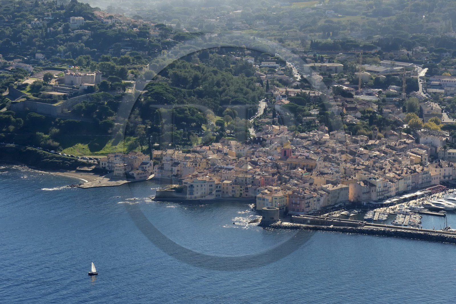 France, Var (83), Saint-Tropez, (vue aérienne)
