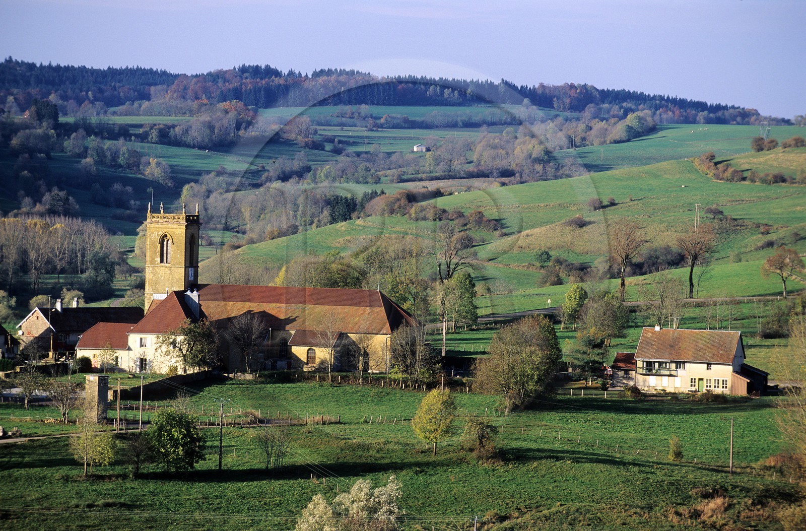 France, Jura (39), le village de Mièges