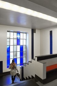 France, Bas Rhin, Strasbourg, old town listed as World Heritage by UNESCO, Place Kleber, art Deco salle de l'Aubette decorated by Jean Arp and Sophie Taeuber-Arp at the end of the 1920's, the party room, the cinema and dancing