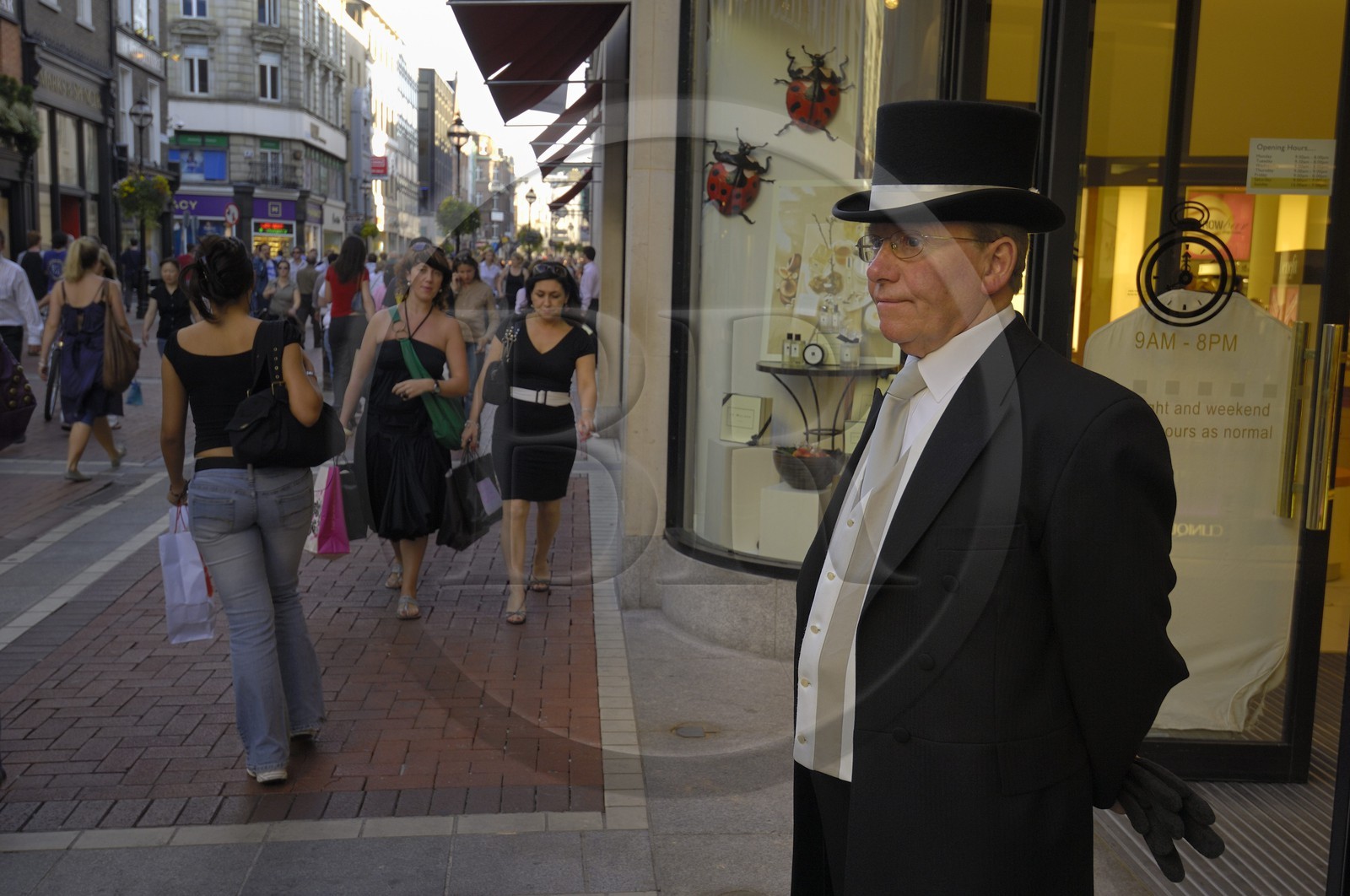 Irlande, Dublin, rue commercante du centre ville