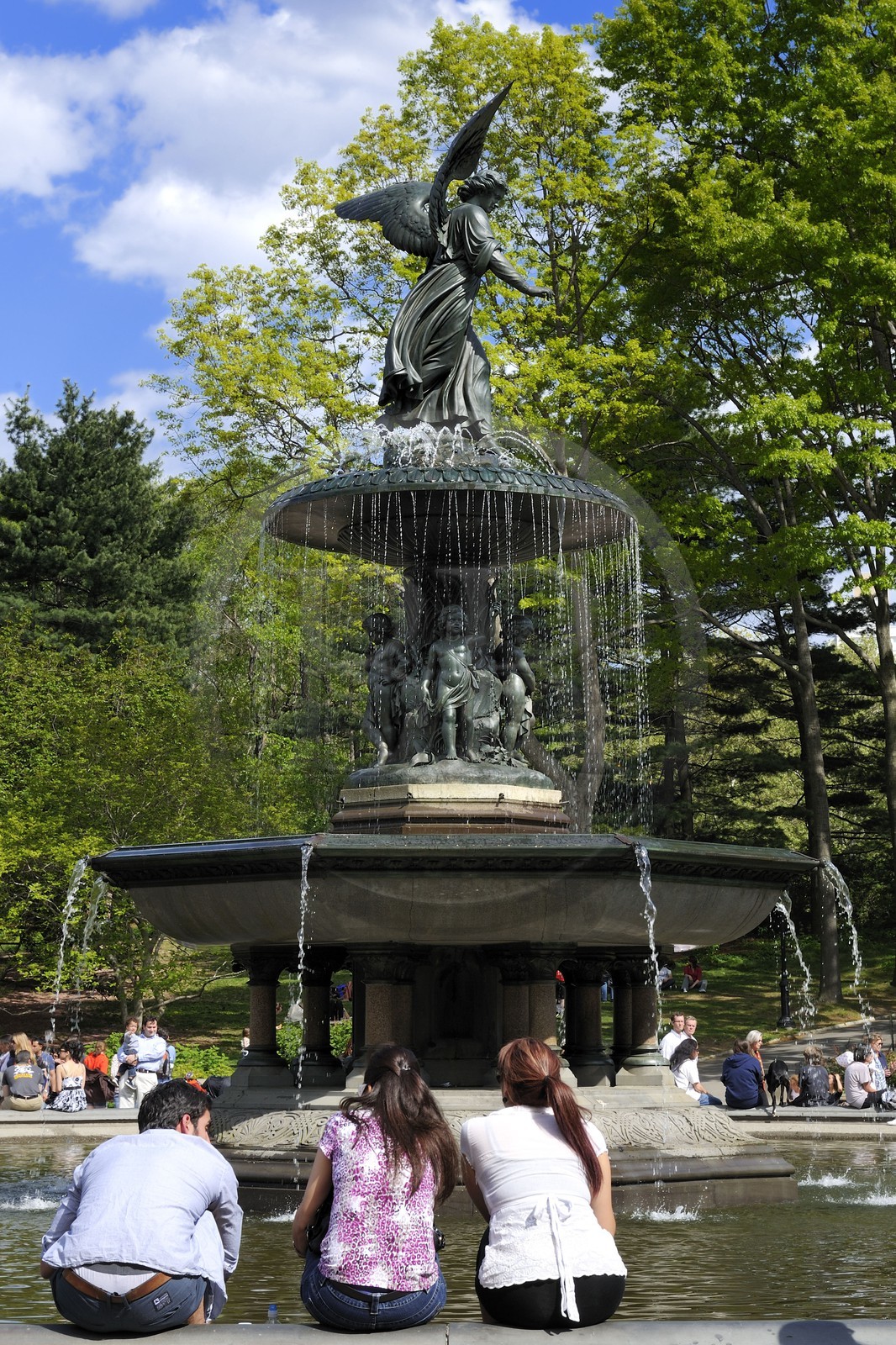 Etats-Unis, New York, Manhattan, Central Park, la fontaine Bethesda sur la Terrasse