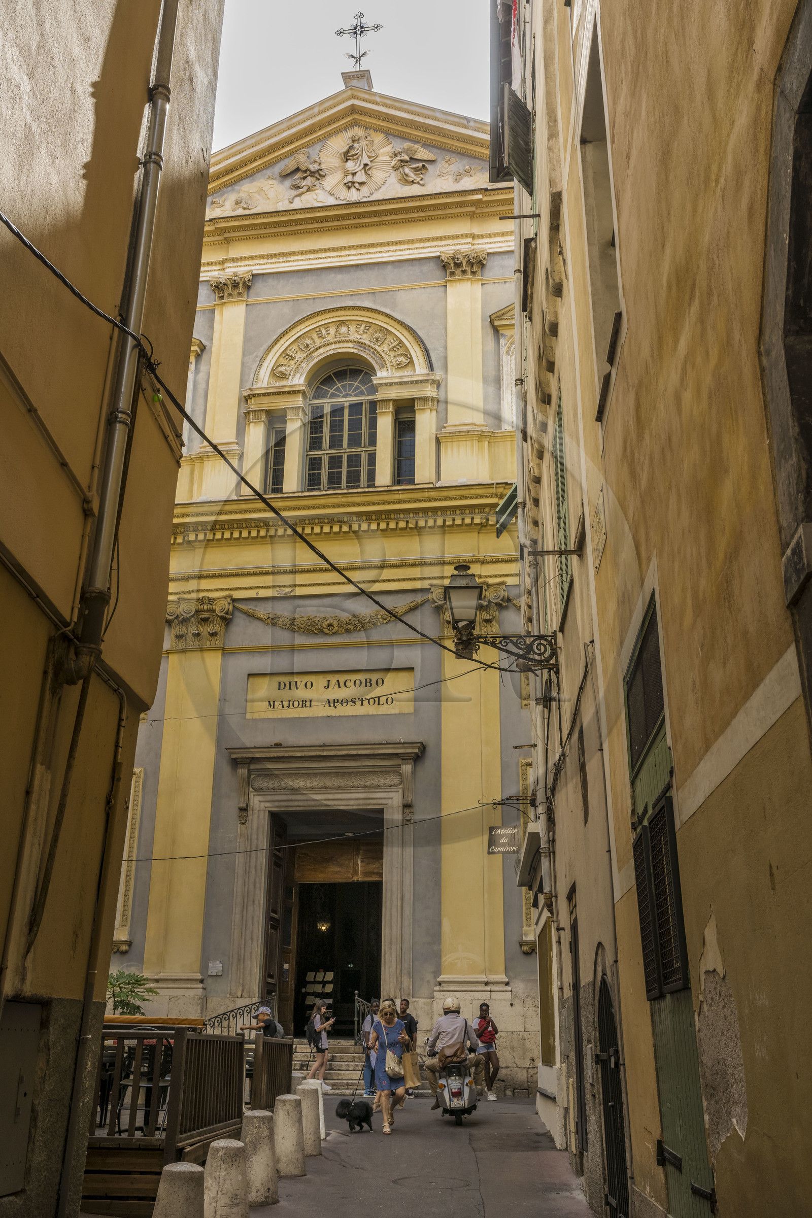 France, Alpes-Maritimes (06), Nice classée Patrimoine Mondial de l'UNESCO, le Vieux Nice, église Saint-Jacques-Le-Majeur dite aussi église du Gesù