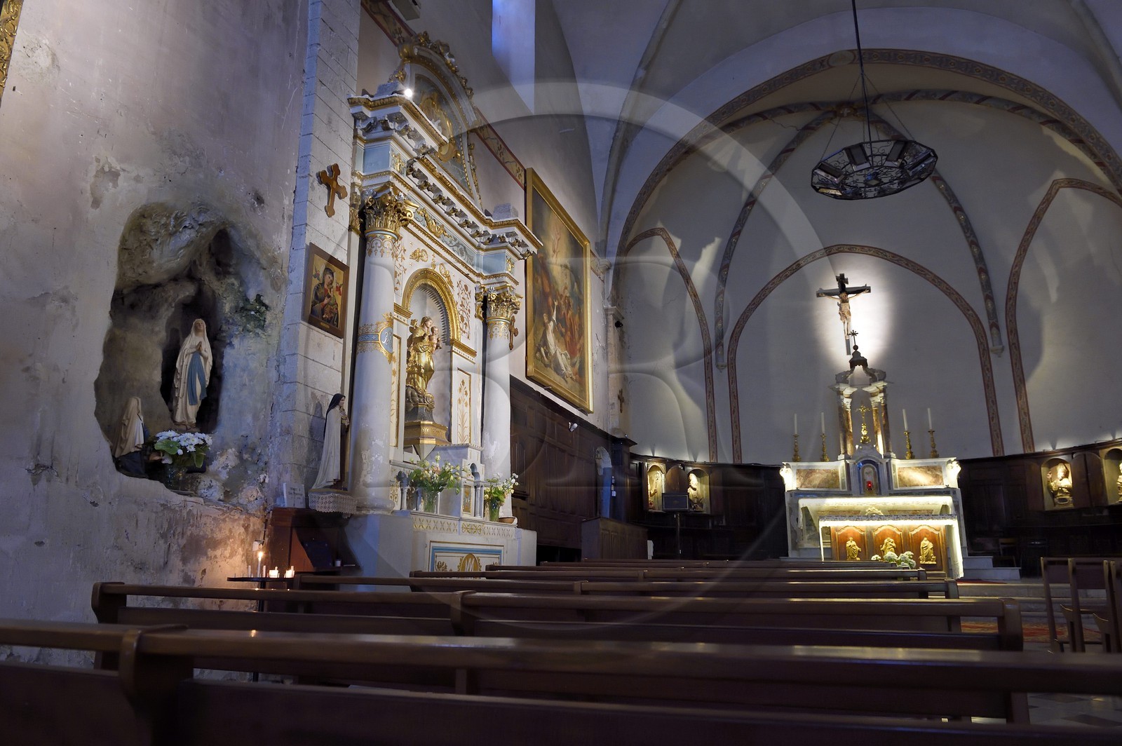 France, Var (83), La Dracénie, village de Bargemon, église paroissiale Saint-Étienne