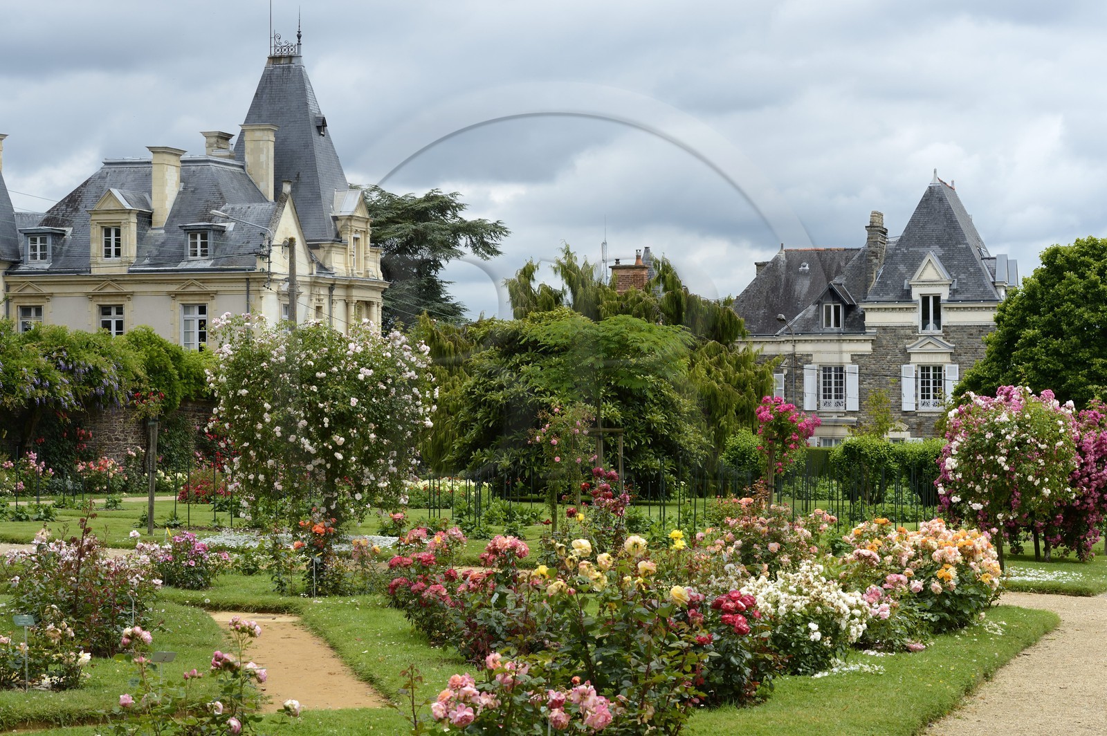 France, Ille-et-Vilaine, Rennes, Thabor Parc, the Botanical Garden and the Rose Garden