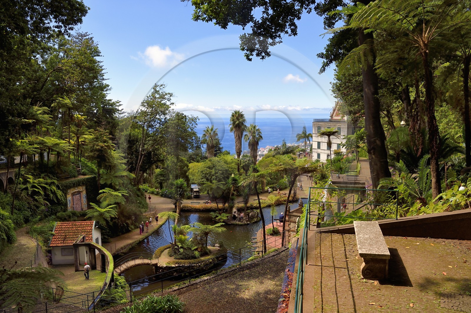 Portugal, Madeira Island, Funchal, the Monte Palace tropical garden, the old palace in the heart of the property