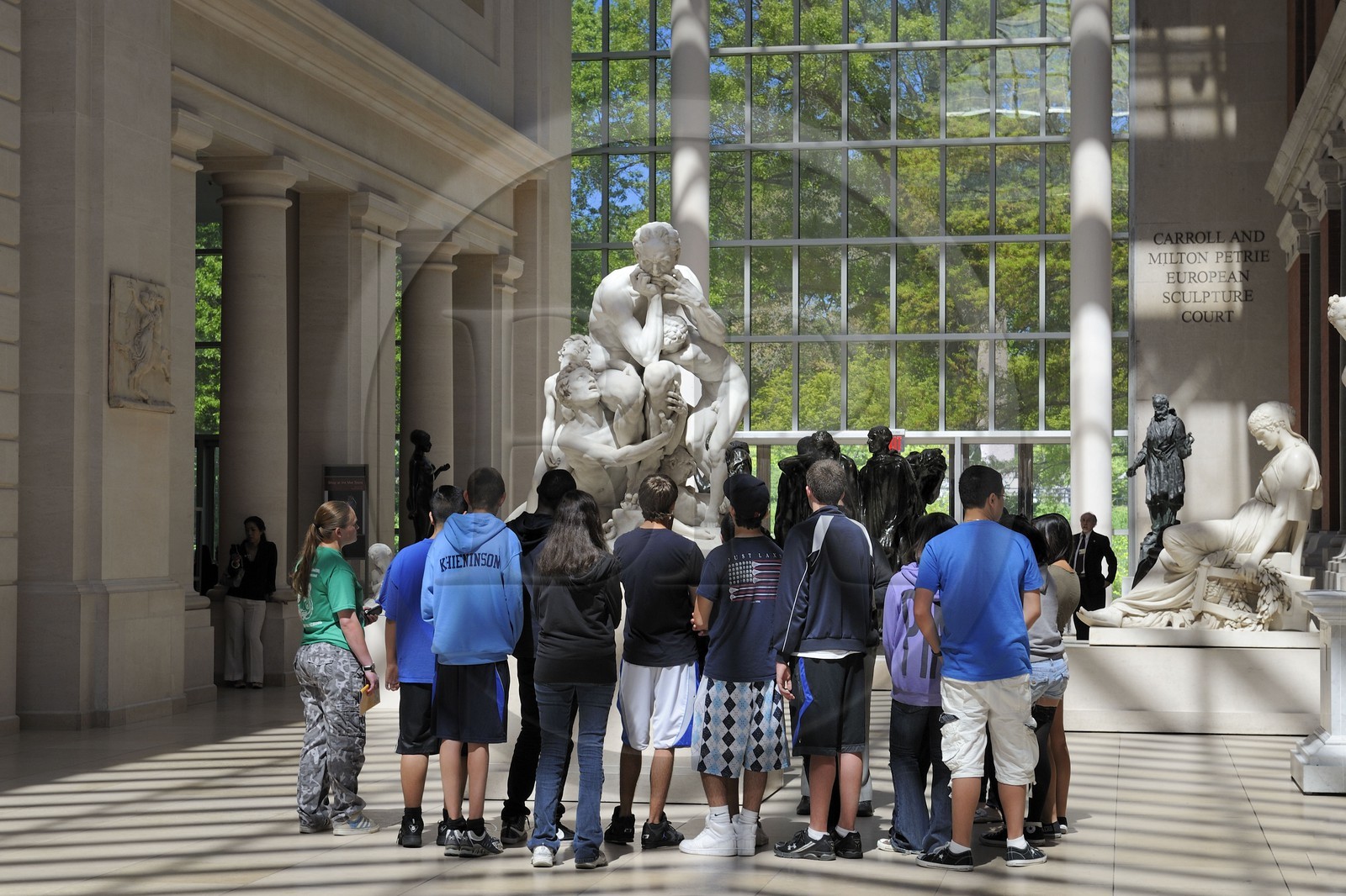 Etats-Unis, New York, Manhattan, East Side, Metropolitan Museum of art (MET), cour de sculptures européennes