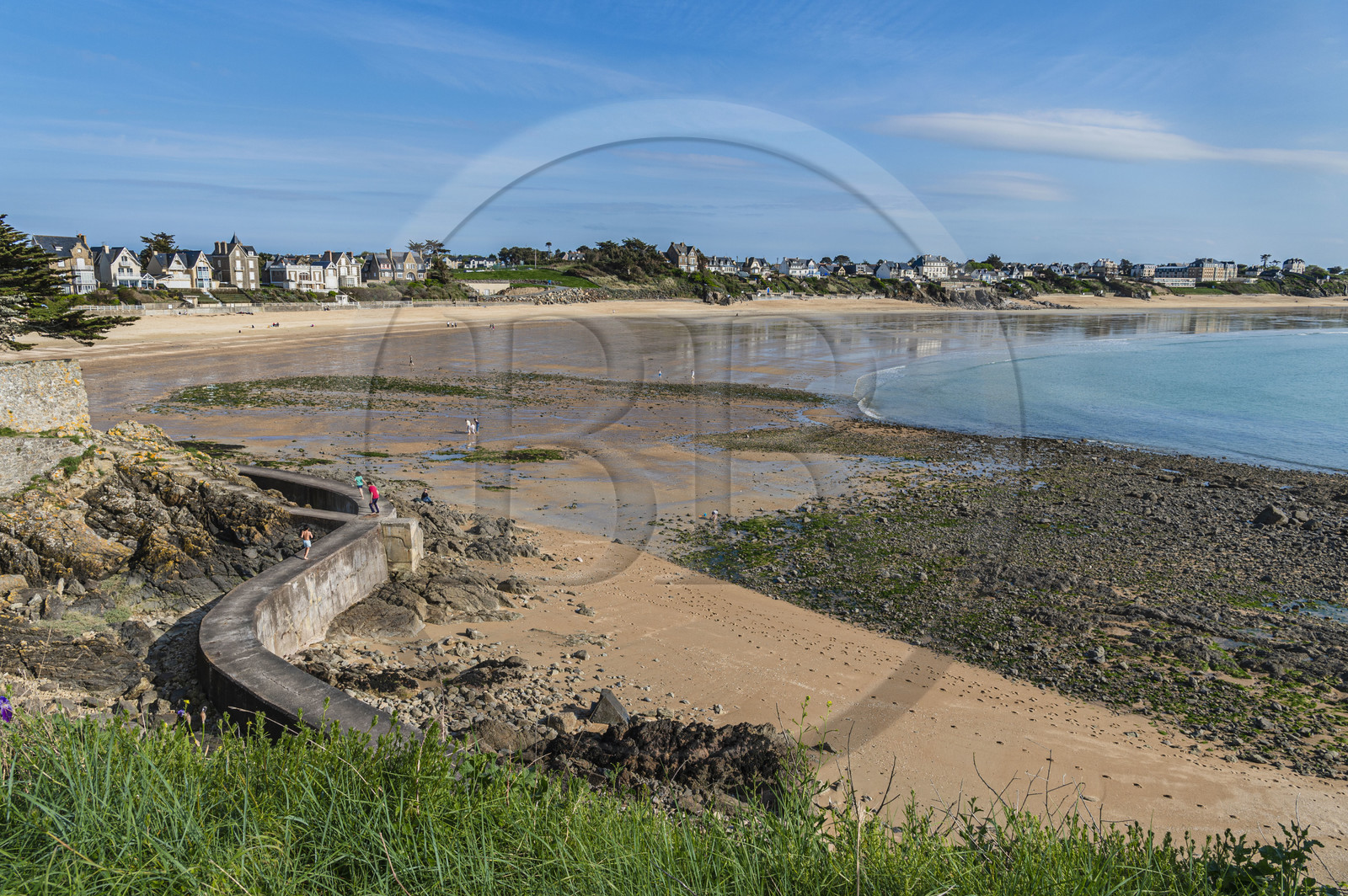 France, Ille-et-Vilaine (35), Côte d'Emeraude, Saint-Malo, plage à Le Pont
