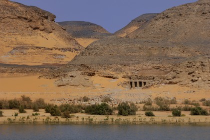 Egypte, Haute Egypte, Nubie, Lac Nasser, site d'Amada, temple de Derr