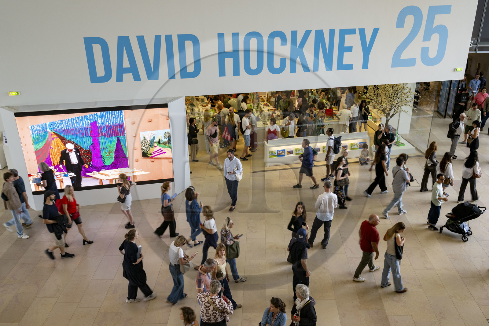 France, Paris (75), Bois de Boulogne, la fondation Louis Vuitton de l'architecte Frank Gehry, exposition David Hockney 25