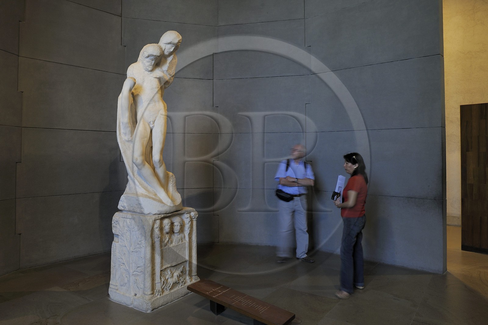 Italy, Lombardy, Milan, Castello Sforzesco (Sforza Castle), Museum of Ancient Art, the Pieta Rondanini by Michelangelo, his last unfinished work