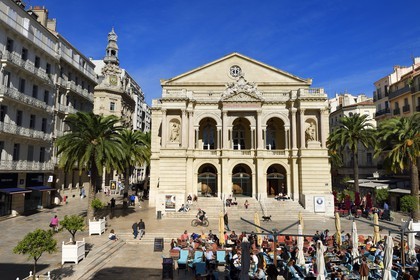 France, Var (83), Toulon, place Victor Hugo, opéra de Toulon, ancien Théâtre municipal
