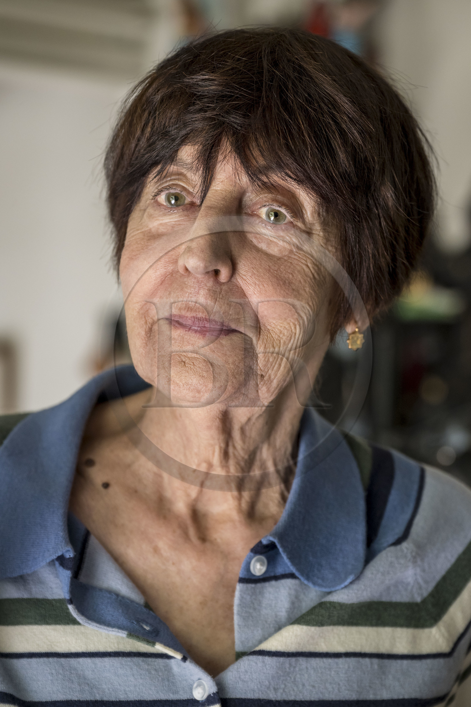 France, Hauts de Seine, Malakoff, the artist Annette Messager in her studio apartment