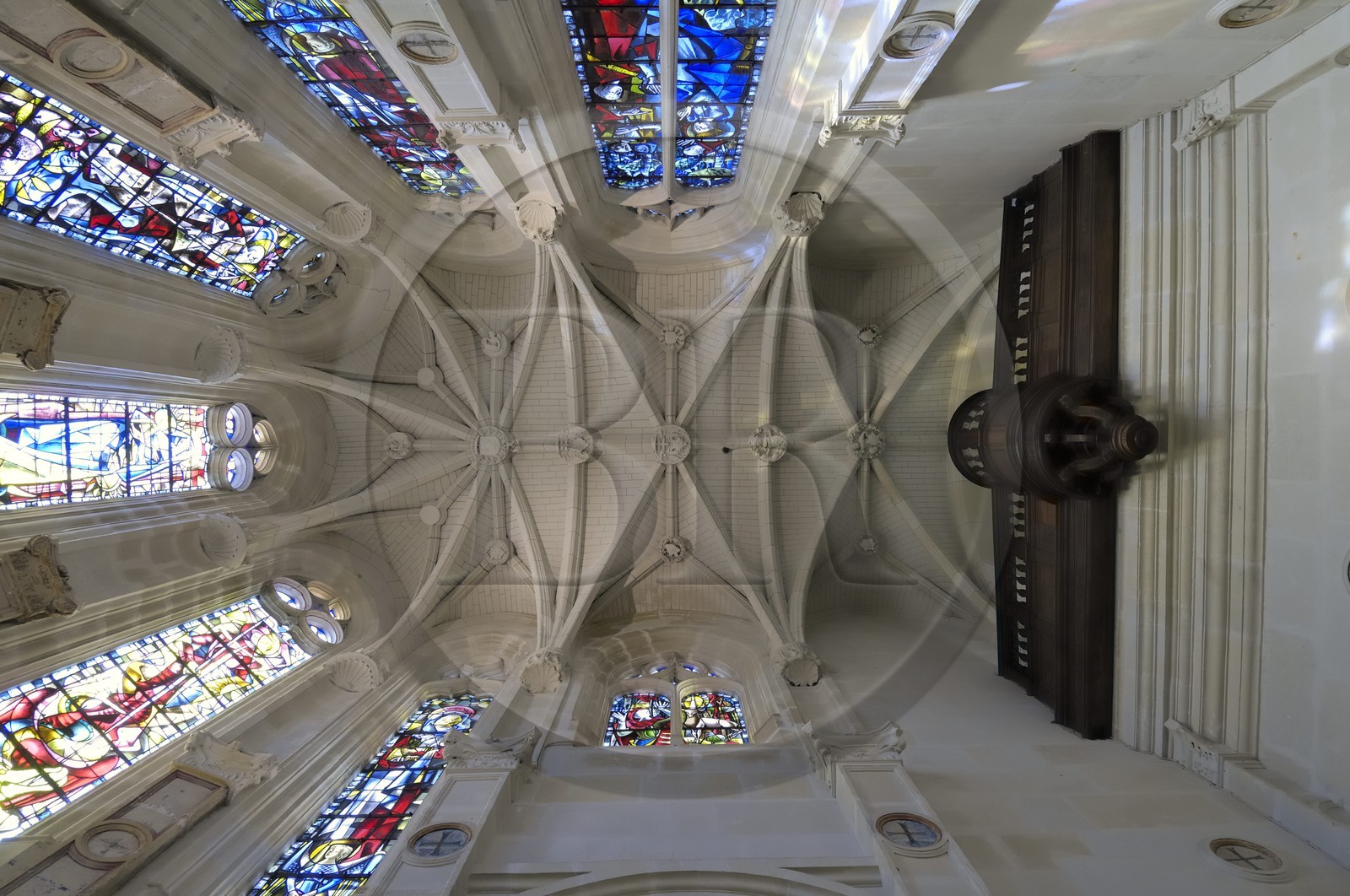 France, Indre et Loire, Chateau de Chenonceau of Renaissance style built between 1513 and 1522, the chapel