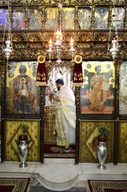 Grèce, Les Cyclades, mer Égée, île de Mykonos, Chora (Mykonos town), église Aghia Kiriaki (Saint Kiriaki)