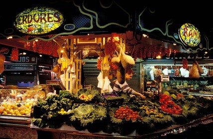 Espagne, Catalogne, Barcelone, marché de la Boqueria
