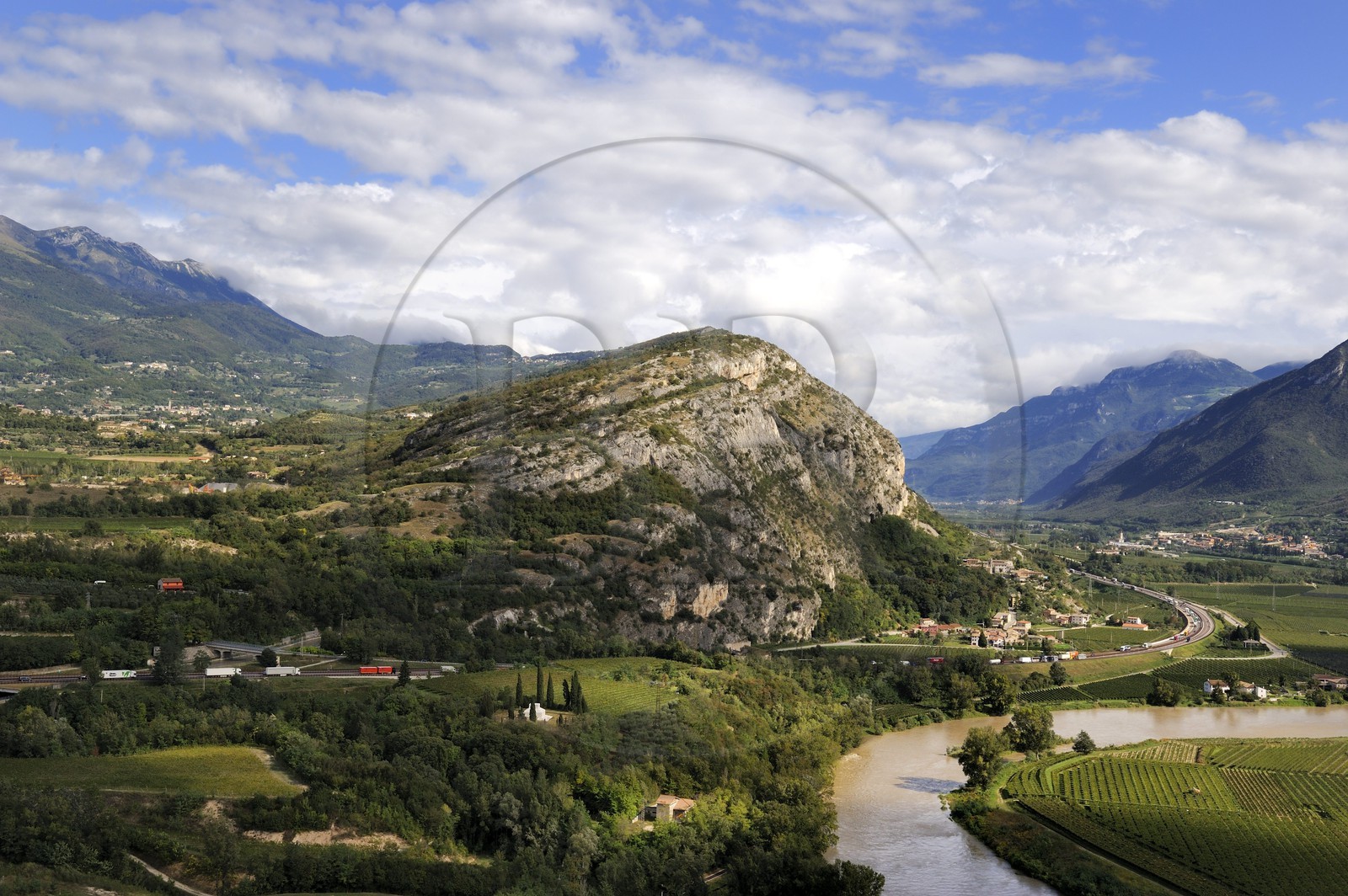 Italie, province de Vérone, la bataille de Rivoli a eu lieu le 14 et 15 janvier 1797 aux environs de Rivoli Veronese qui a vu la victoire de l'armée française menée par Napoleon Bonaparte face à l'armée autrichienne