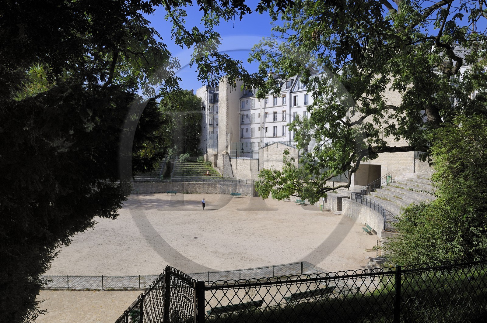 France, Paris (75), quartier Latin, les arènes de Lutèce