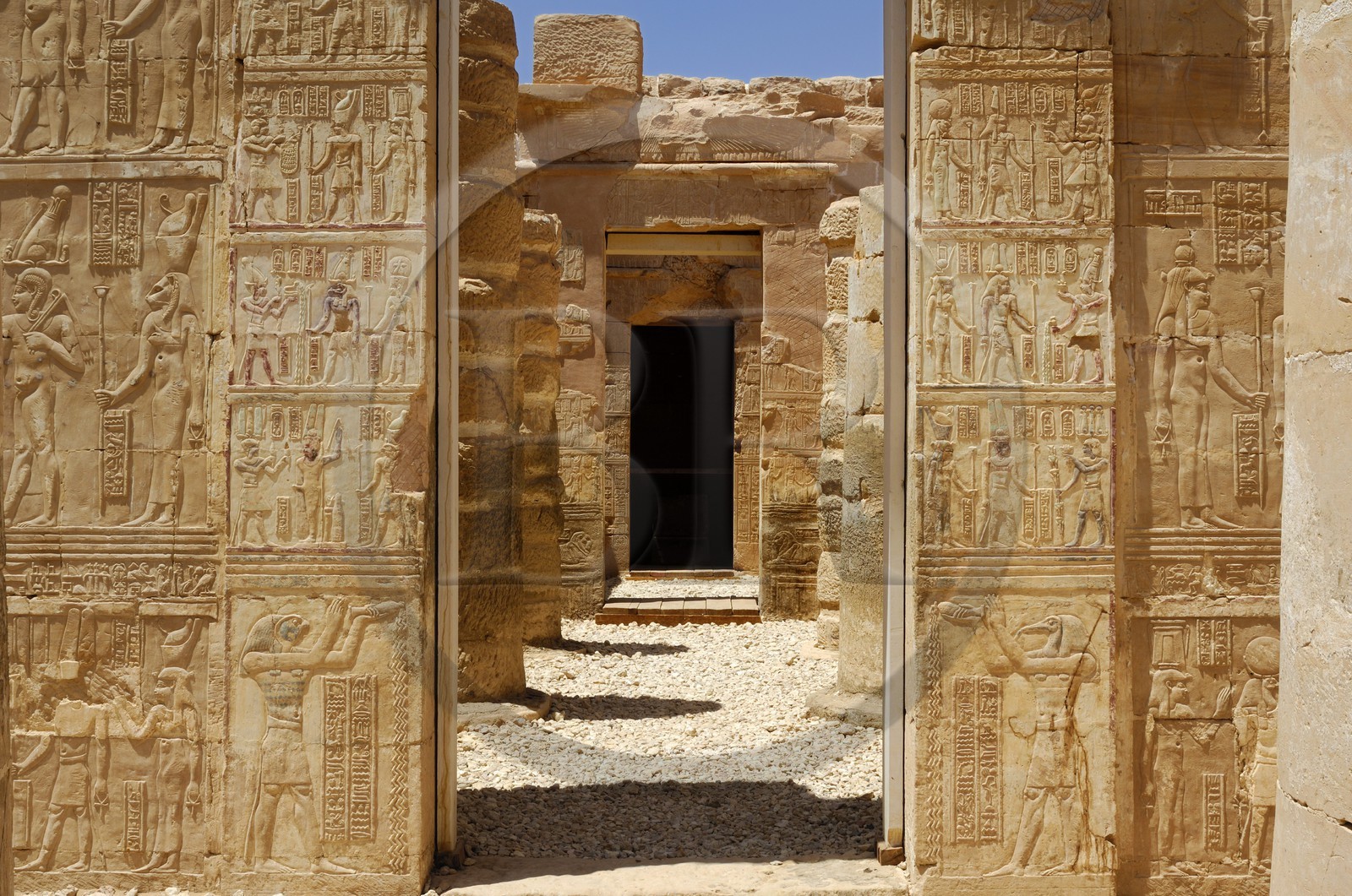 Egypte, désert libyque, oasis de Dakhla, temple de Deir el-Hagar