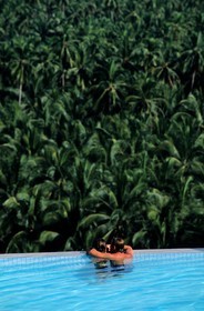 Thaïlande, golfe de Siam, île de Ko Samui, la piscine de l' hôtel le Royal Méridien
