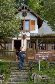 France, Bas Rhin, between Wangenbourg-Engenthal and Oberhaslach, the Nideck forest house
