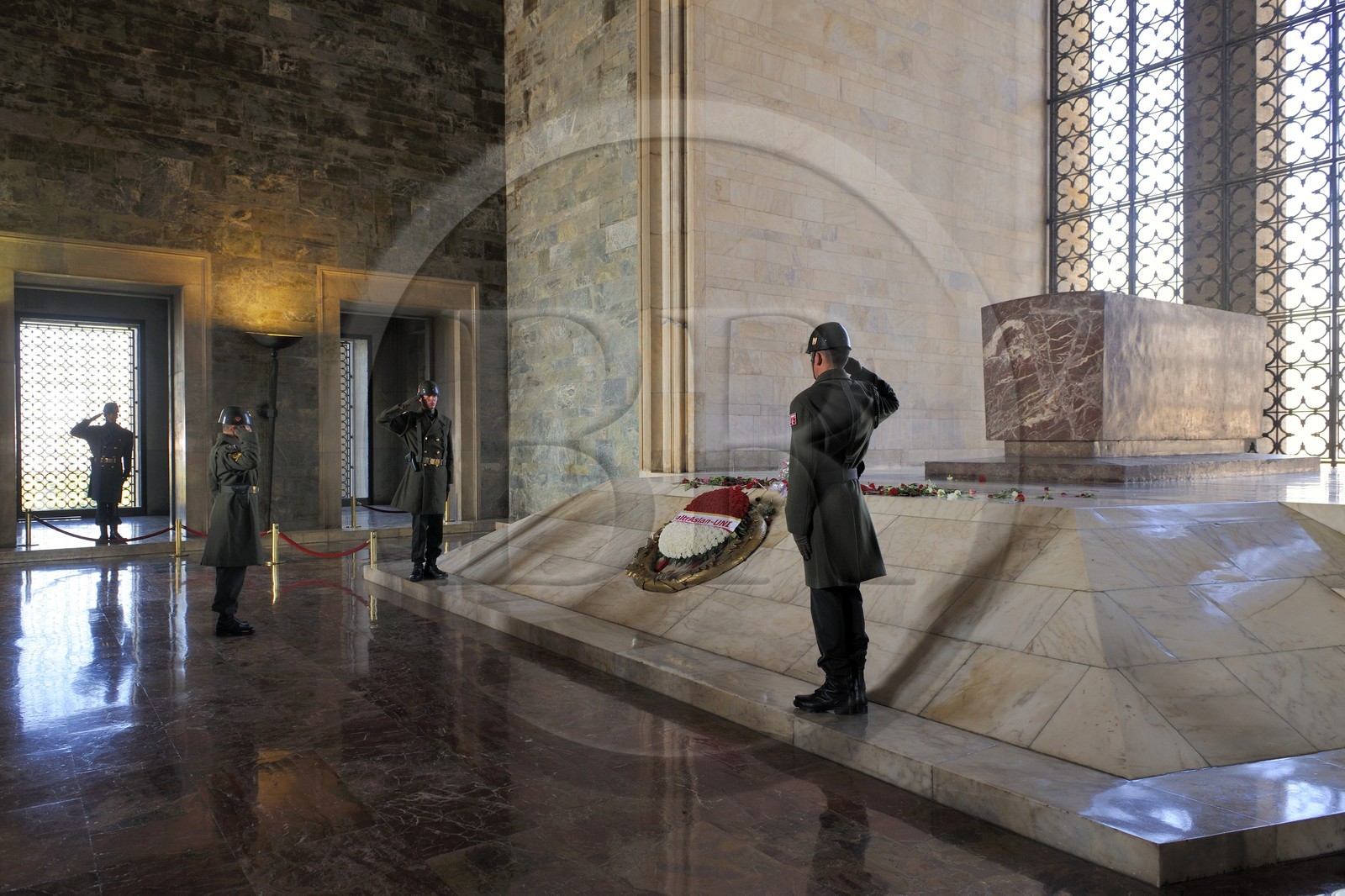Turquie, Anatolie centrale, Ankara, le mausolée d'Atatürk, le cénotaphe