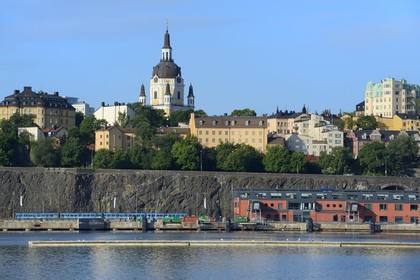 Suède, Stockholm, île de Södermalm, l'église Catherine (Katarina kyrka)